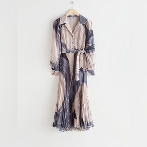 Printed Pleated Dress from & Other Stories
